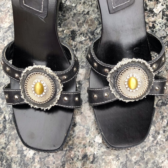 COUTURE Browns designer platform studded heels 💋 - Picture 4 of 15